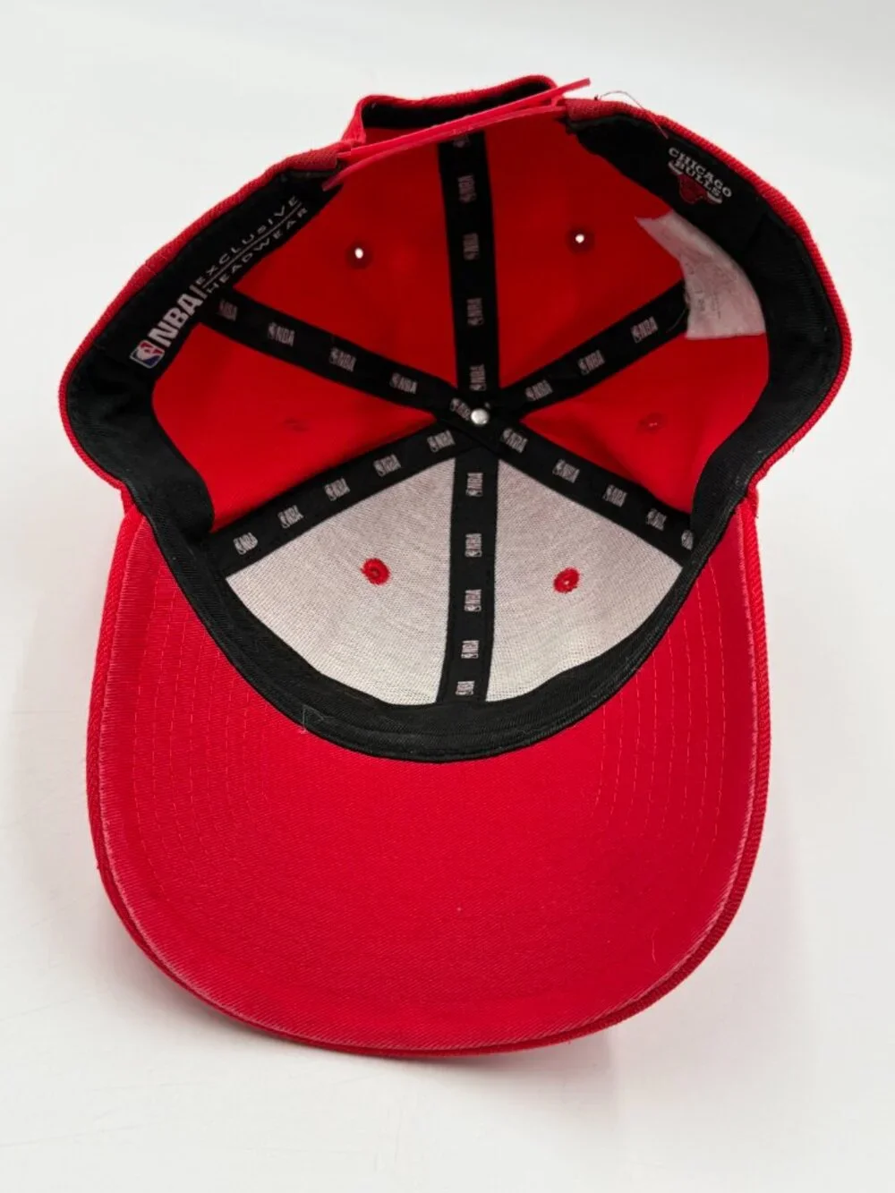 NBA Exclusive Headwear Chicago Bulls Snapback Cap One Size Adjust Red Basketball